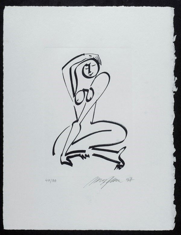 Milena Palakarkina - Senza titolo, litografia 1997