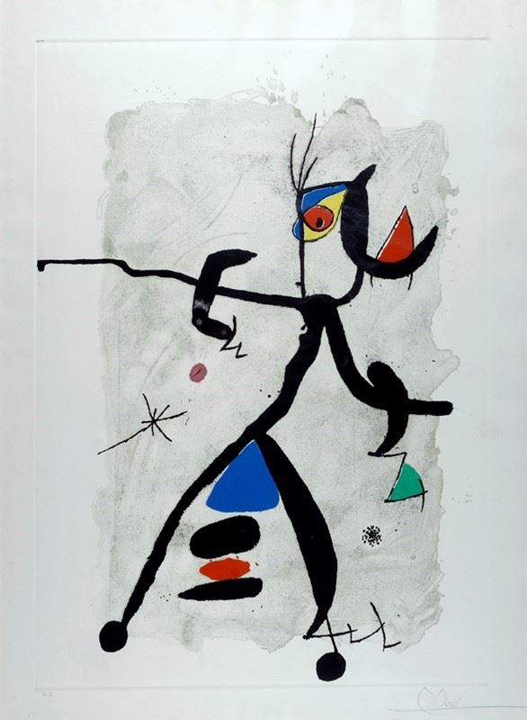 D'apres Joan Miró - Senza Titolo