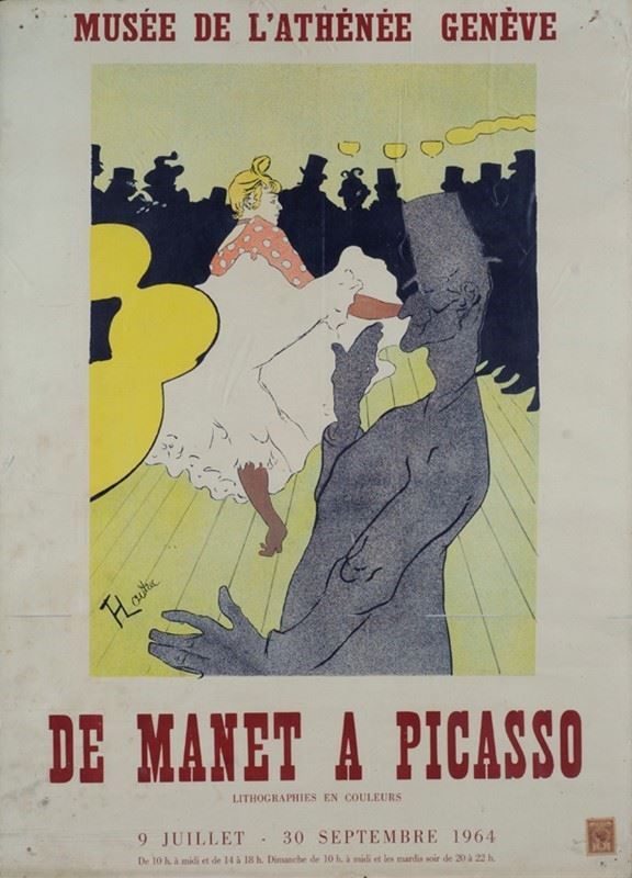 De Manet à Picasso, litografia a colori, 1964
