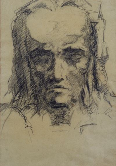 Ritratto a matita su carta