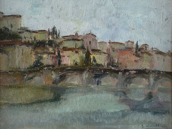 C. Martelli - Paesaggio con ponte