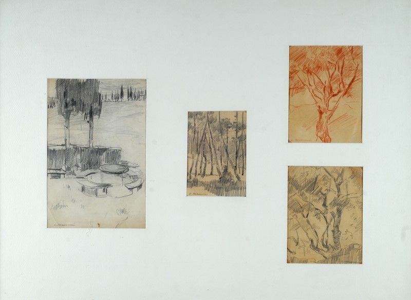 Cipriano Mannucci - Lotto di 4 Disegni