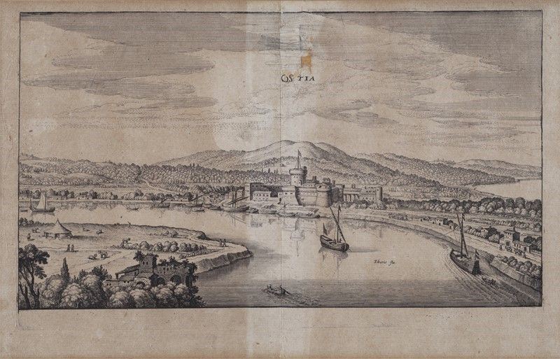 Merian Matthaus - Veduta del Castello di Ostia