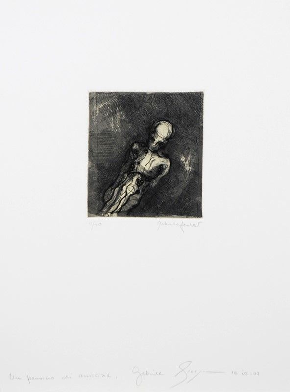 Gabriela Spector - Un pensiero di amicizia, litografia (tiratura es. 11/20), 2007