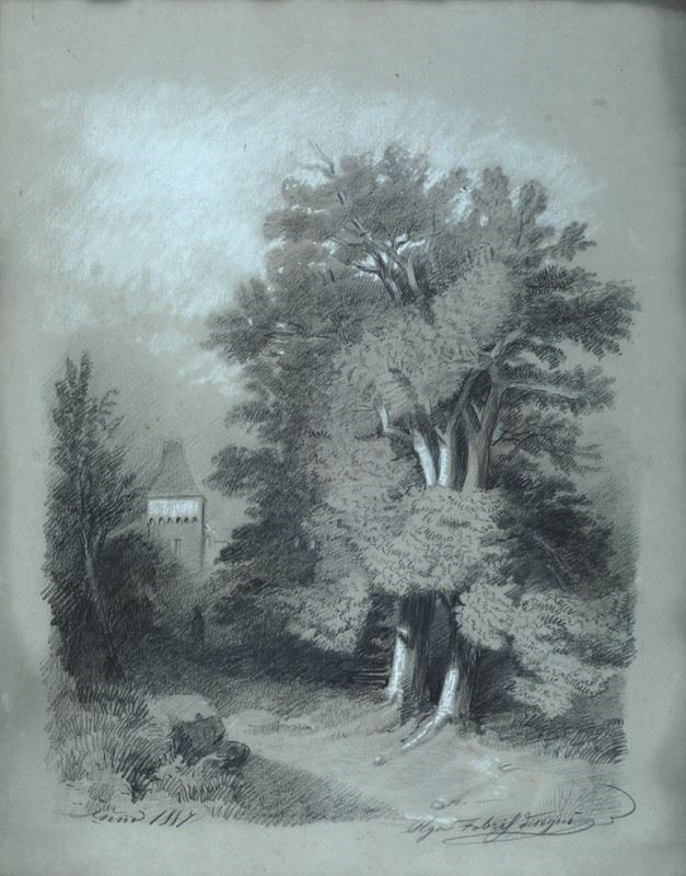 Scuola Italiana, XIX Sec. - Paesaggio