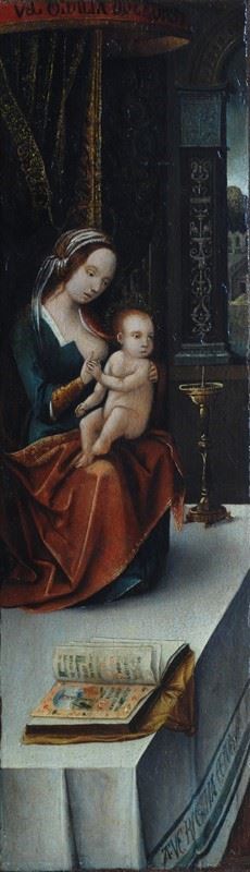 Anonimo, XIX Sec. - Madonna con Bambino