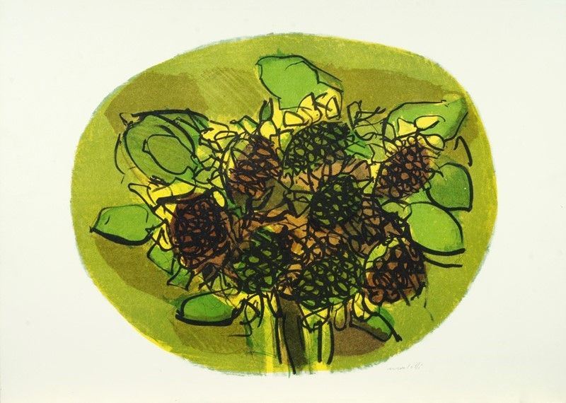 Ennio Morlotti - Natura morta, litografia