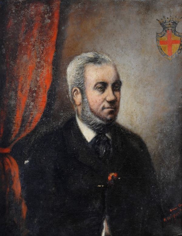 Scuola Francese, XIX sec. - Ritratto virile