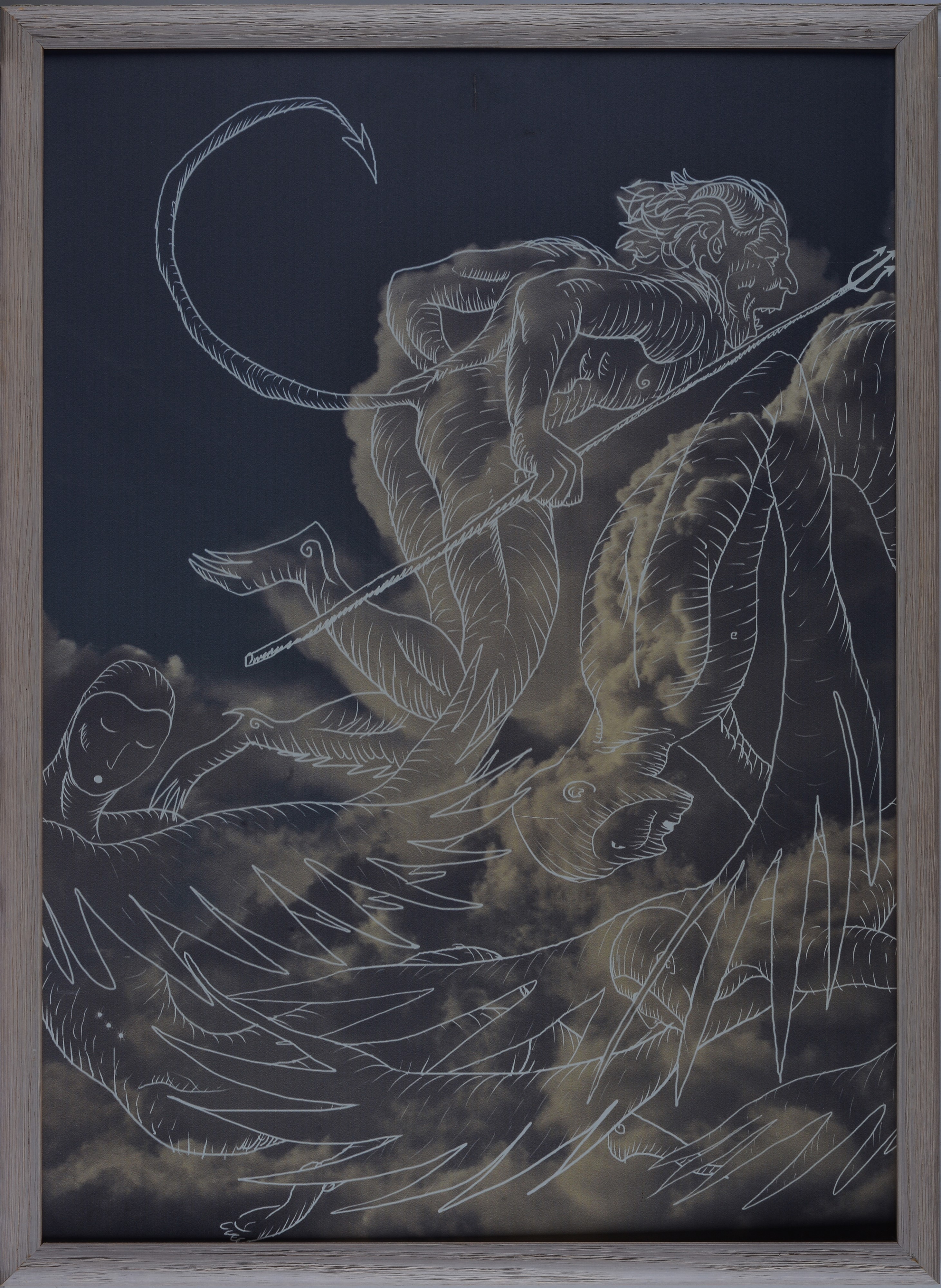 Luca Matti - Senza titolo (dalla serie 'Nuagessines'), dibond in tecnica mista