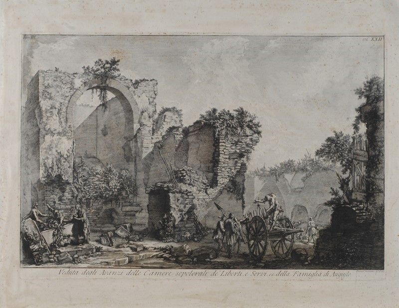 Lotto Composto da Quattro Stampe Tratte dalle "vedute di Roma Disegnate ed Incise da Giambattista...