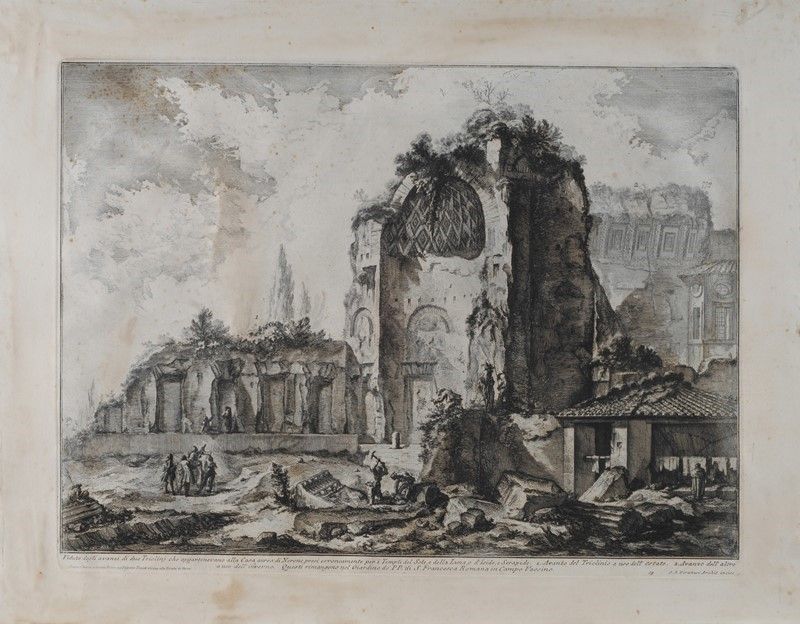 Lotto Composto da Quattro Stampe Tratte dalle "vedute di Roma Disegnate ed Incise da Giambattista...