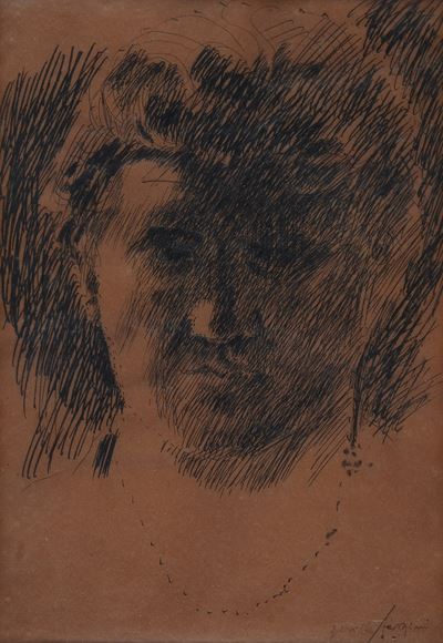 Ritratto, inchiostro su carta