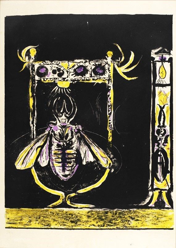 Graham Sutherland : Insect  (1967)  - Litografia a colori - Asta GRAFICA ED EDIZIONI - Pananti Online