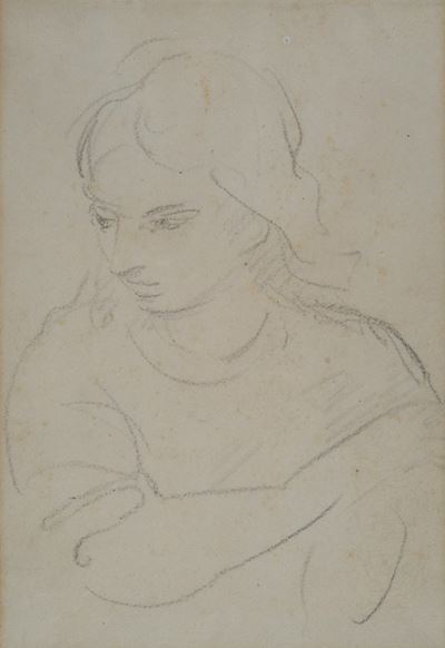 Figura di donna, matita su carta