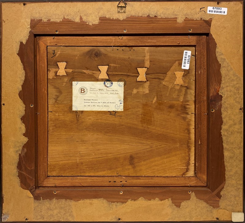 Giuseppe Palizzi - Interno di Stalla