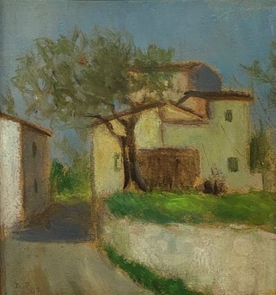 Strada con Casolare di Campagna