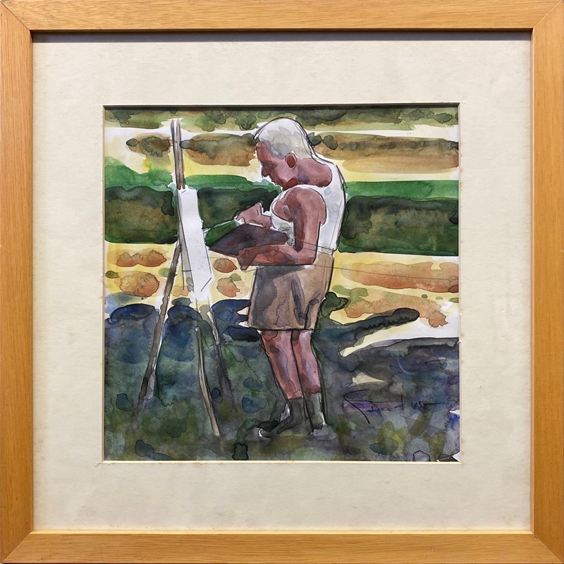 Anonimo, XX Sec. - Figure - Otto Acquerelli su Carta