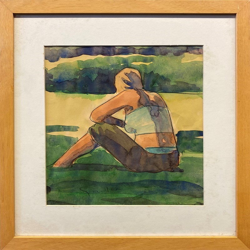 Anonimo, XX Sec. - Figure - Otto Acquerelli su Carta