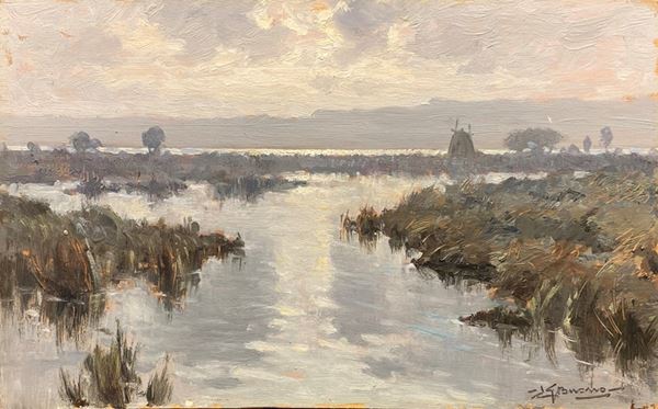 Leon Giuseppe Buono - Paesaggio lagunare
