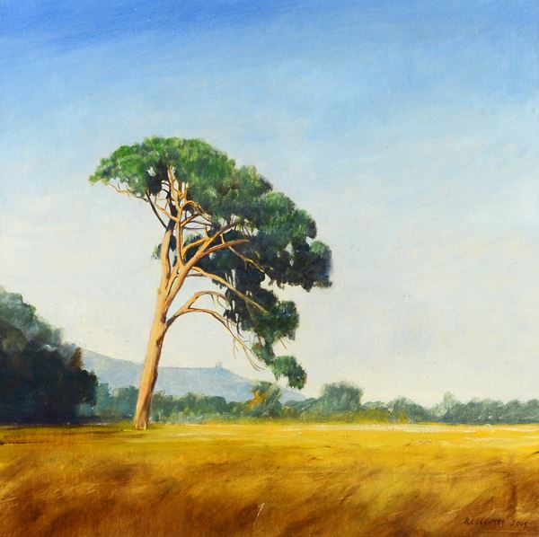 Rodolfo Ceccotti - Paesaggio con albero