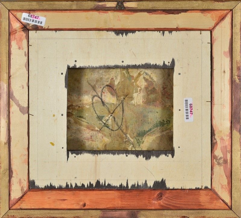 Bruno Ceccobelli - Senza titolo, olio su tela