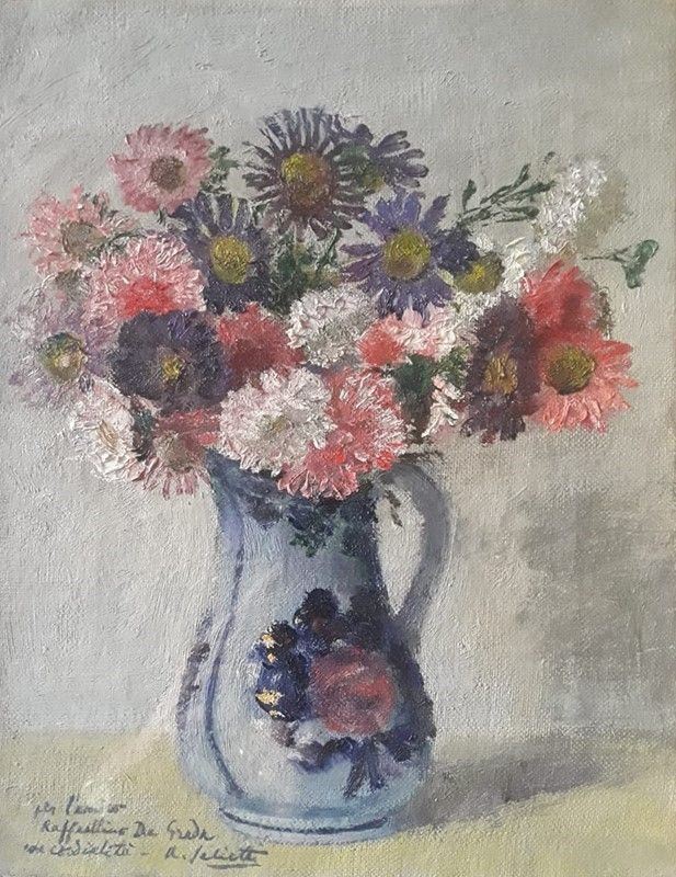 Alberto Salietti - Brocca con Fiori