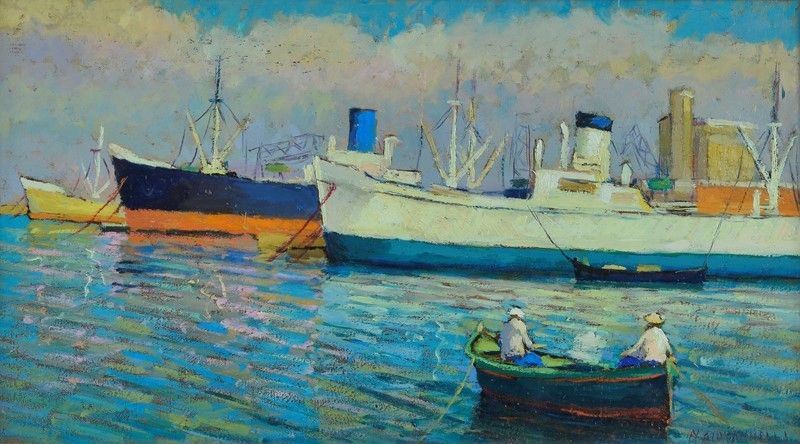 Nello Giovannelli - Barche in Porto