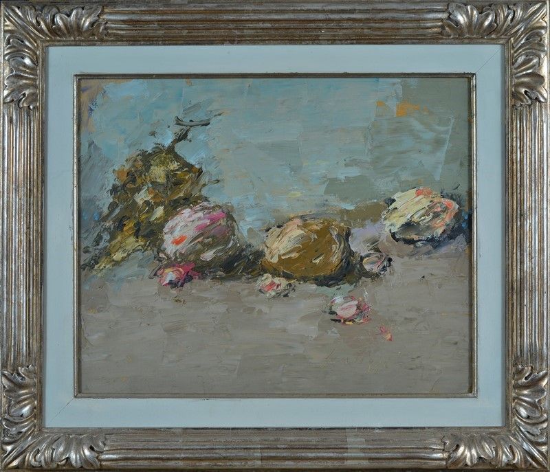 Sergio Scatizzi - Natura morta con uva bianca