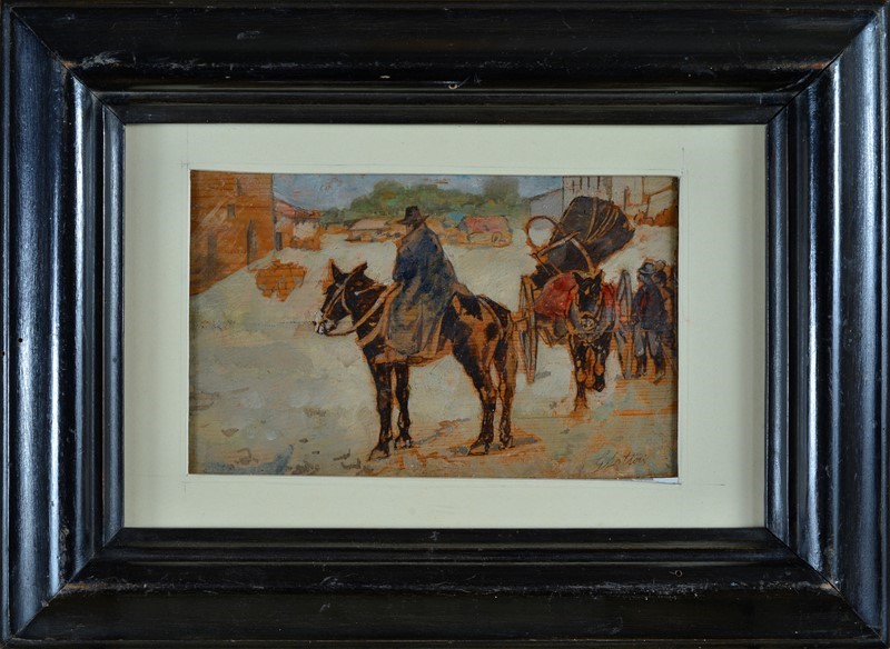 Attr. a Giovanni Fattori - Mercato