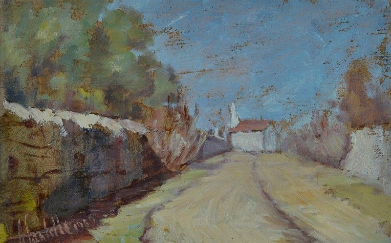 A. Santella - Strada con Casolare