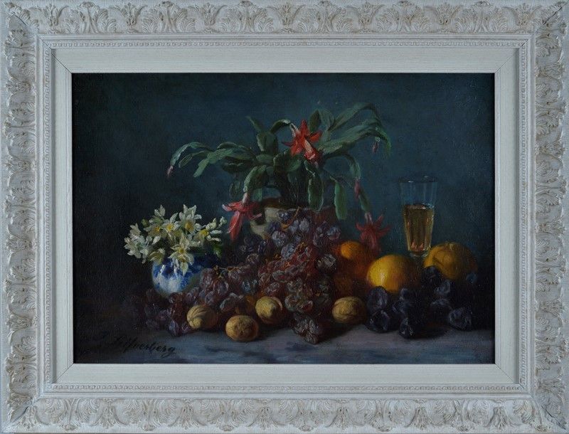 Attr. a Ida Silfverberg - Ida Silfverberg (attrib.), Natura morta, olio su tela