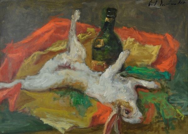 Osman Lorenzo de Scolari - Natura morta con coniglio