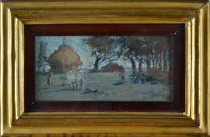 Paesaggio con figure a pagliaio