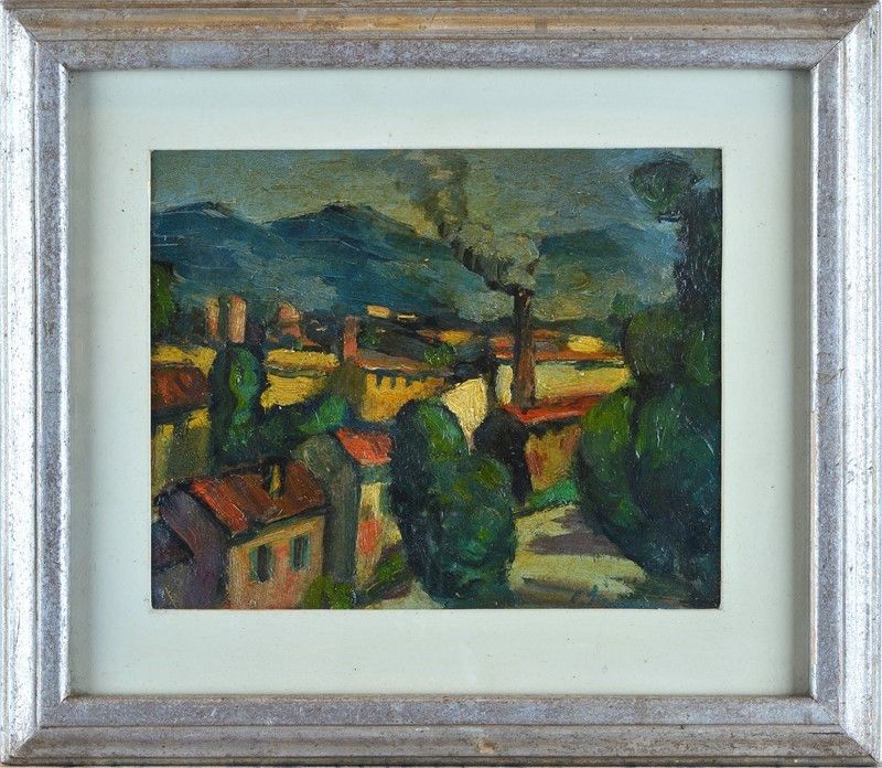 Paesaggio con fabbrica