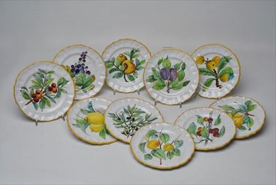 Piattini da Dessert in Ceramica, Cantagalli