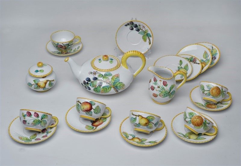 Servizio da Tè in Ceramica, Cantagalli