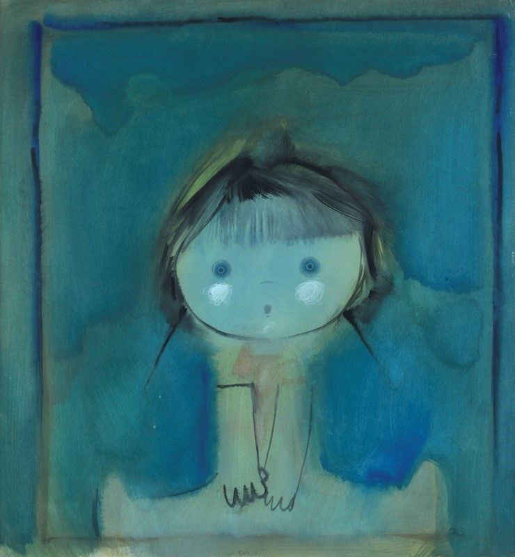 Giorgio Sansoni - Bambola - Olio, tempera e acquerello su carta