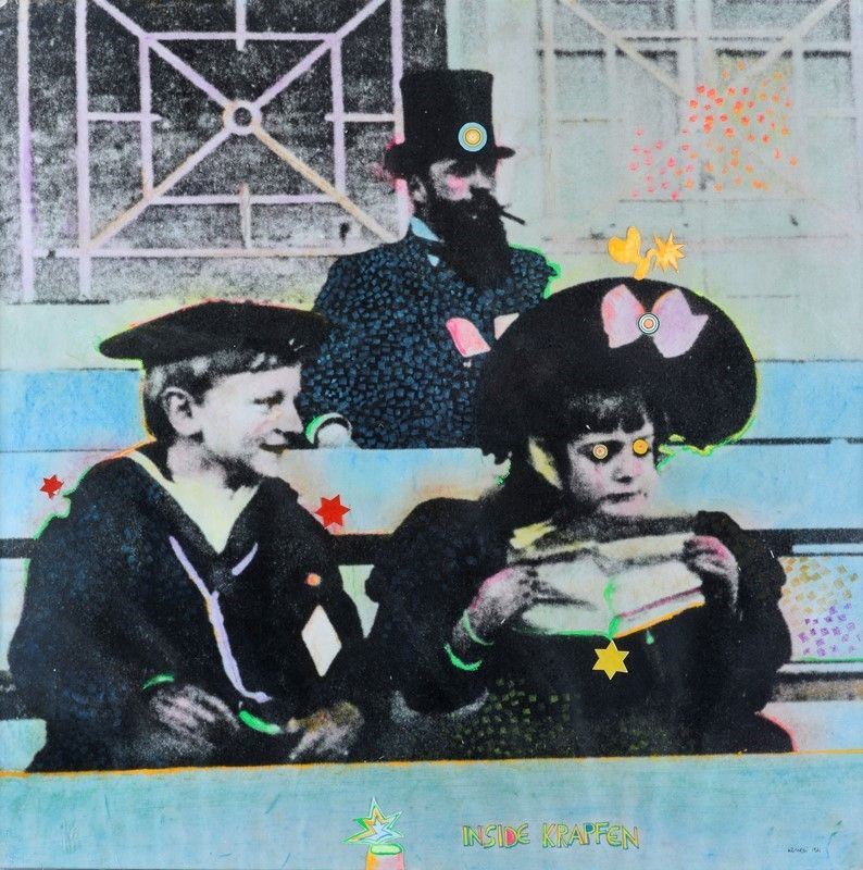 Luca Alinari - Senza titolo, tecnica mista su carta, 1971