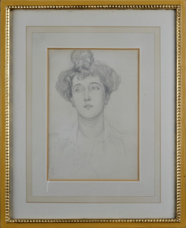 Scuola Francese, XIX Sec. - Volto Femminile