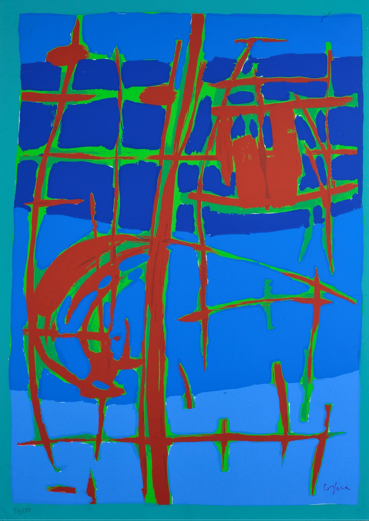 Antonio Corpora - Voise de la couleur - signes du silence (cartella di serigrafie)