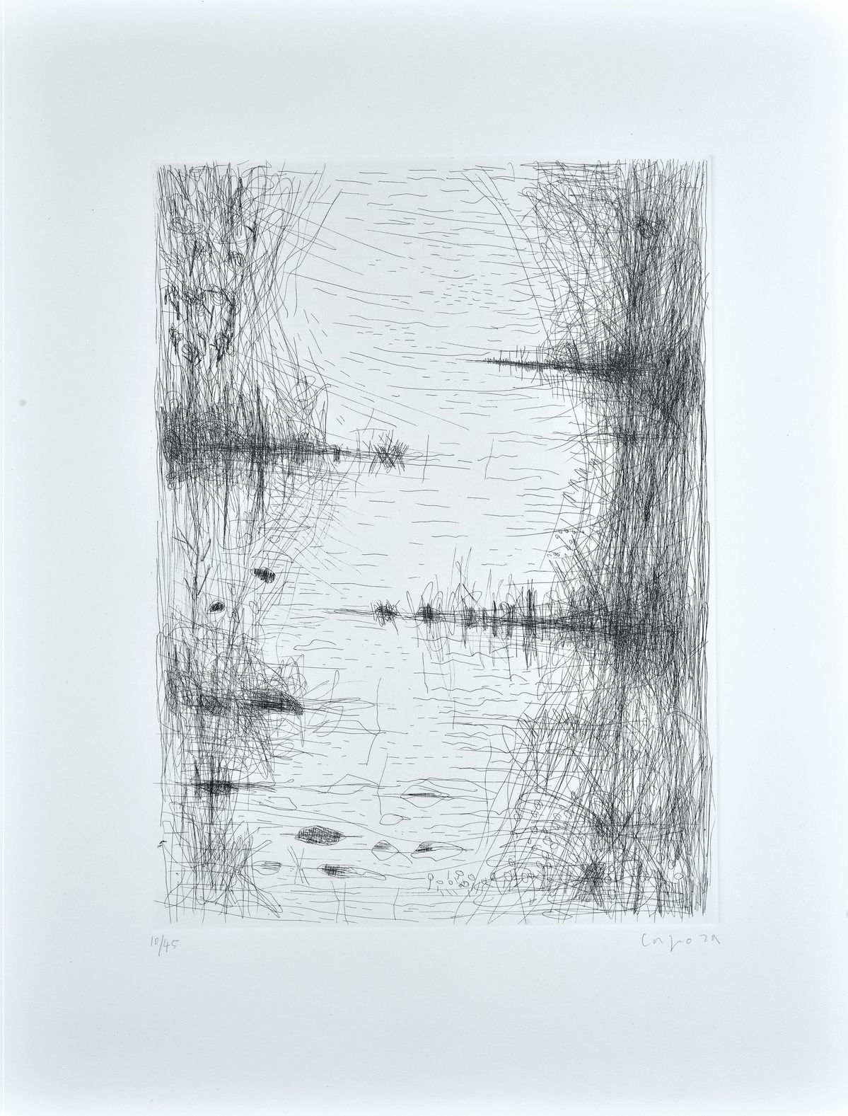 Antonio Corpora - Arbres et l'Isar à Lenggries