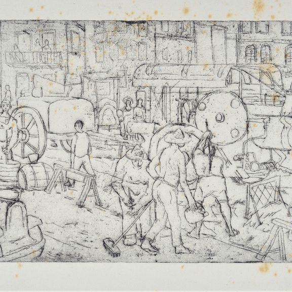 Remo Brindisi - Lavoratori sulla strada