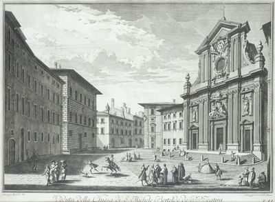 Veduta della Chiesa di S. Michele Bertelde De P.p. Teatini. T. X1