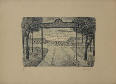 Tavola X (dalla Cartella Romanzo Nero)