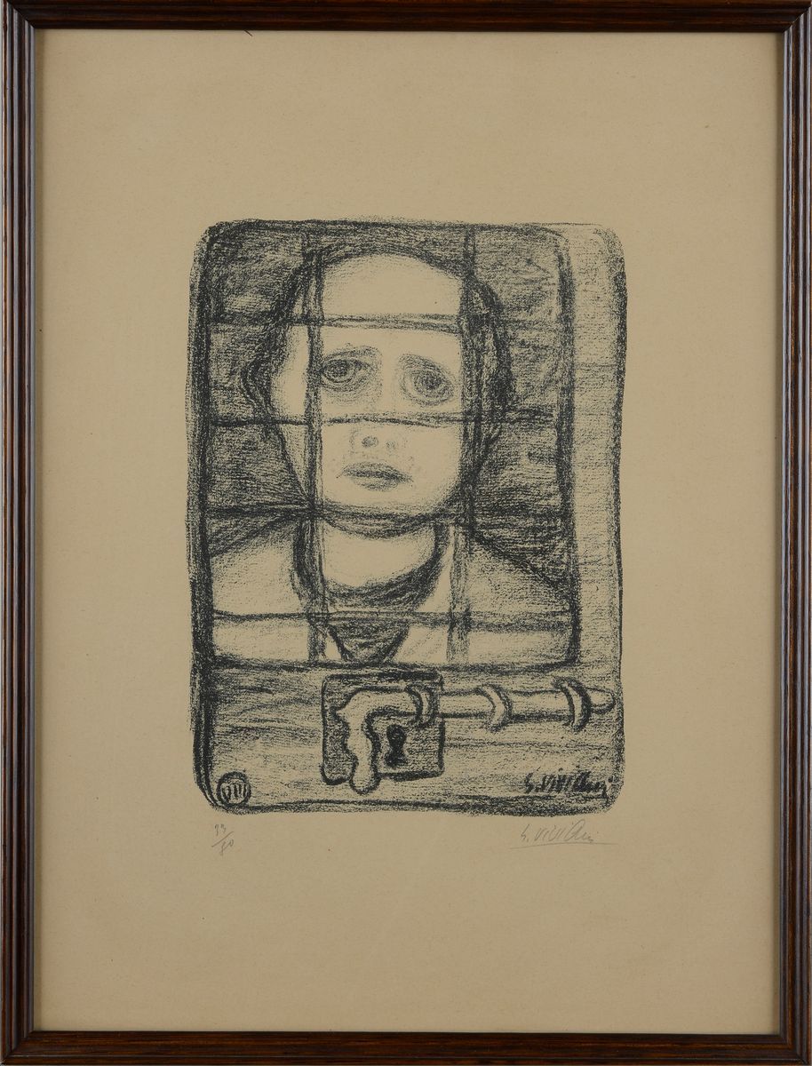 Giuseppe Viviani - Tavola VIII (dalla Cartella Romanzo Nero)