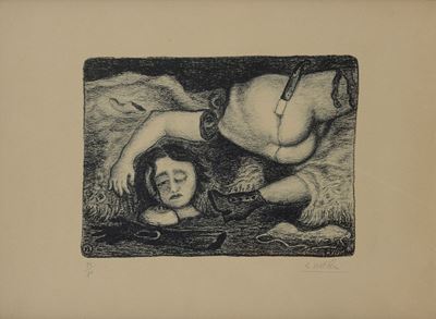 Tavola Vi (dalla Cartella Romanzo Nero)