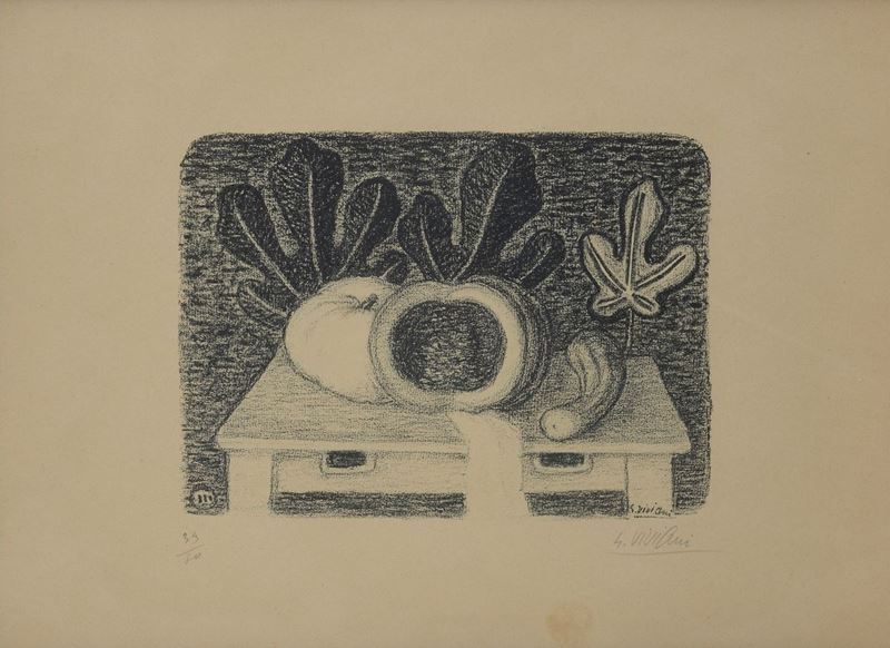 Giuseppe Viviani - Natura morta, acquaforte