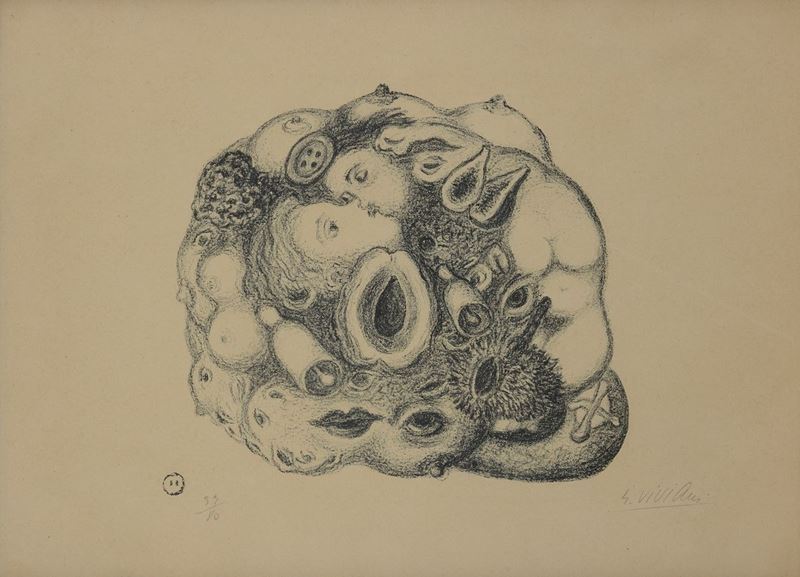 Giuseppe Viviani - Tavola II (dalla Cartella Romanzo Nero)