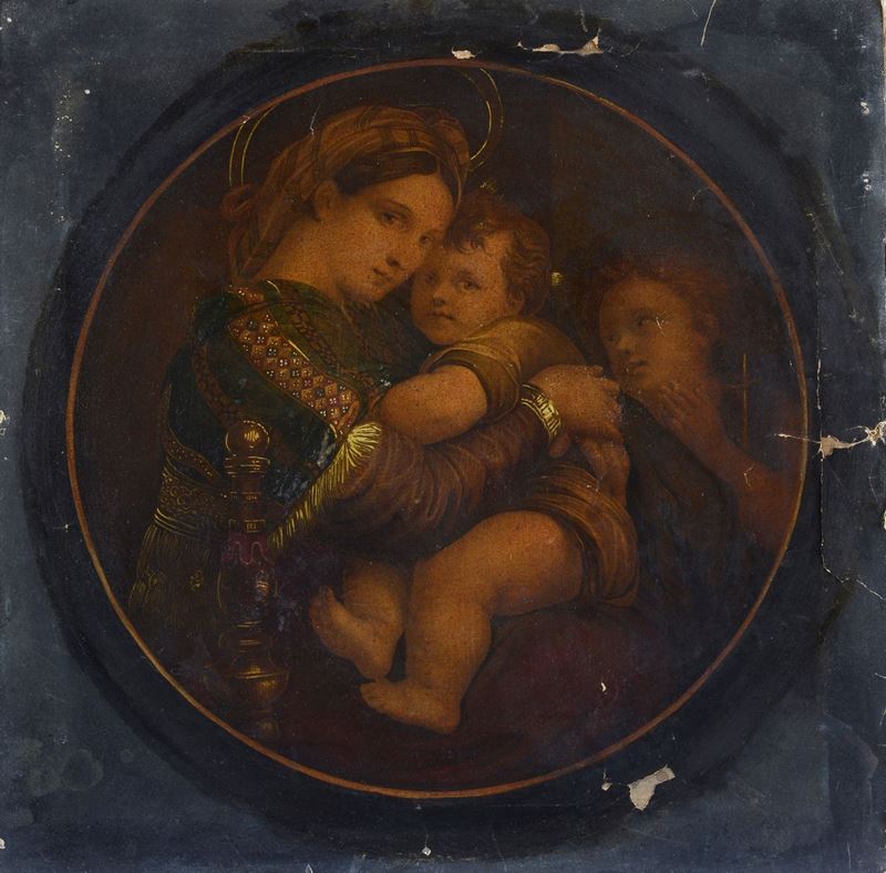 Anonimo, XIX Sec. - Madonna della Seggiola