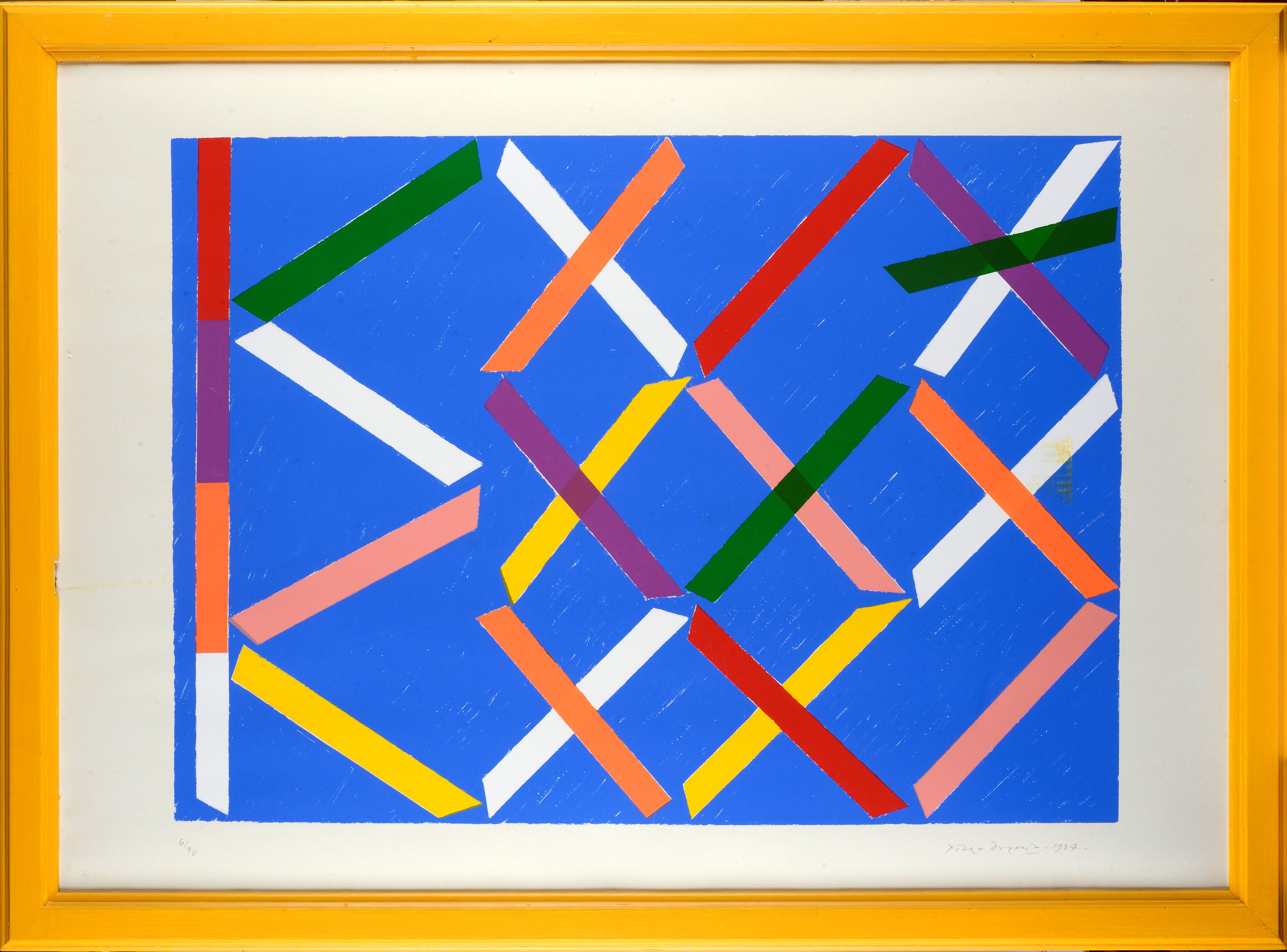 Piero Dorazio - Senza titolo. Litografia, 1987